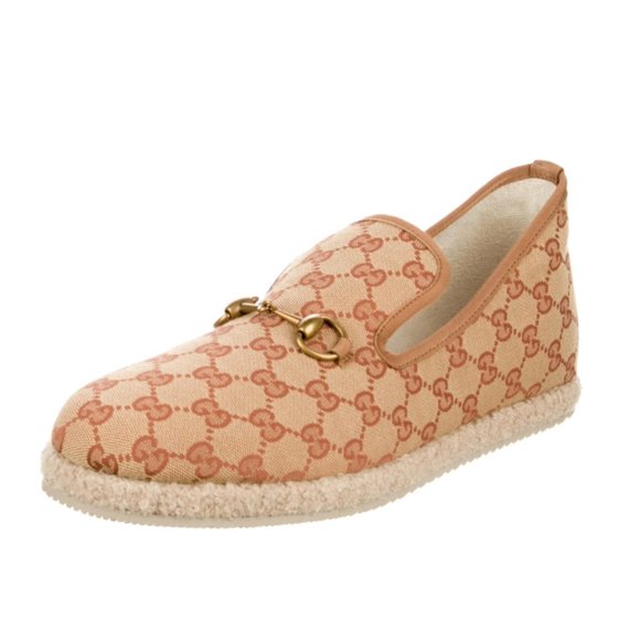Gucci GG Monogram Horsebit Detail Fria Espadrilles Size US 10 - Picture 4 of 16
